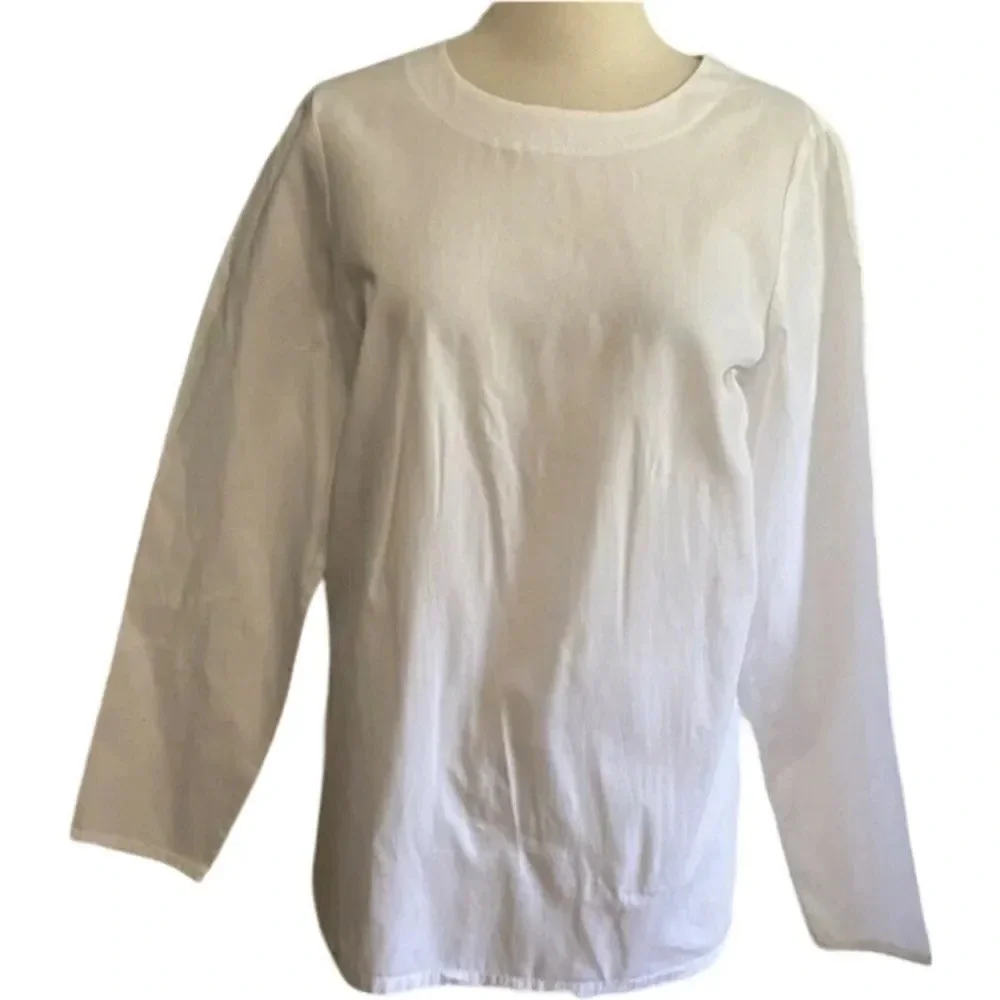 Noisy May Crisp white shirt open back sexy Large (check measurements) EUC - Picture 3 of 11